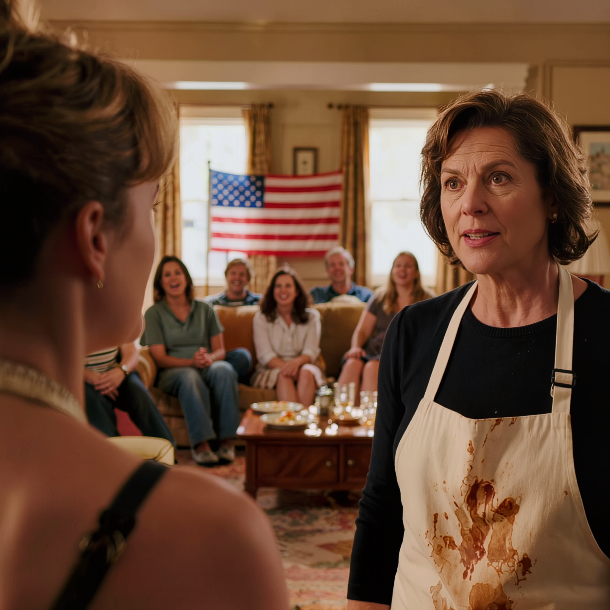 Mijn ouders lieten me het hele weekend koken en schoonmaken voor het verjaardagsfeest van mijn zus met vijftig gasten. Toen lachte mijn moeder, recht voor ieders neus, dat ik de enige was zonder een ‘echte baan’. Ik zette stilletjes de stapel afwas neer, liep de deur uit en nog geen uur later belde mijn zus in paniek op, omdat een van de gasten die avond de hele familie verbijsterd had achtergelaten.