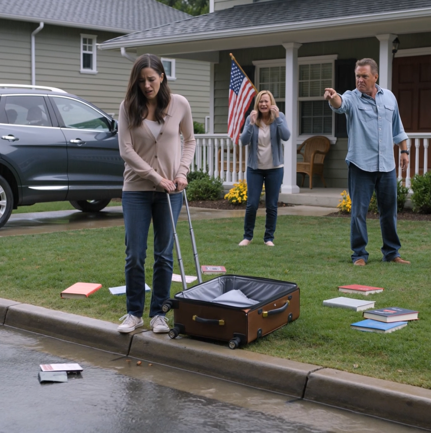 Mijn moeder heeft me het huis uitgezet omdat mijn zus mij de schuld gaf van haar scheiding. Mijn zus barstte in tranen uit en mijn vader schreeuwde: “Ga weg! Je bent deze familie niet waardig!” Ze duwden me de tuin in en gooiden al mijn spullen naar buiten. Ik zei niets en liep weg.