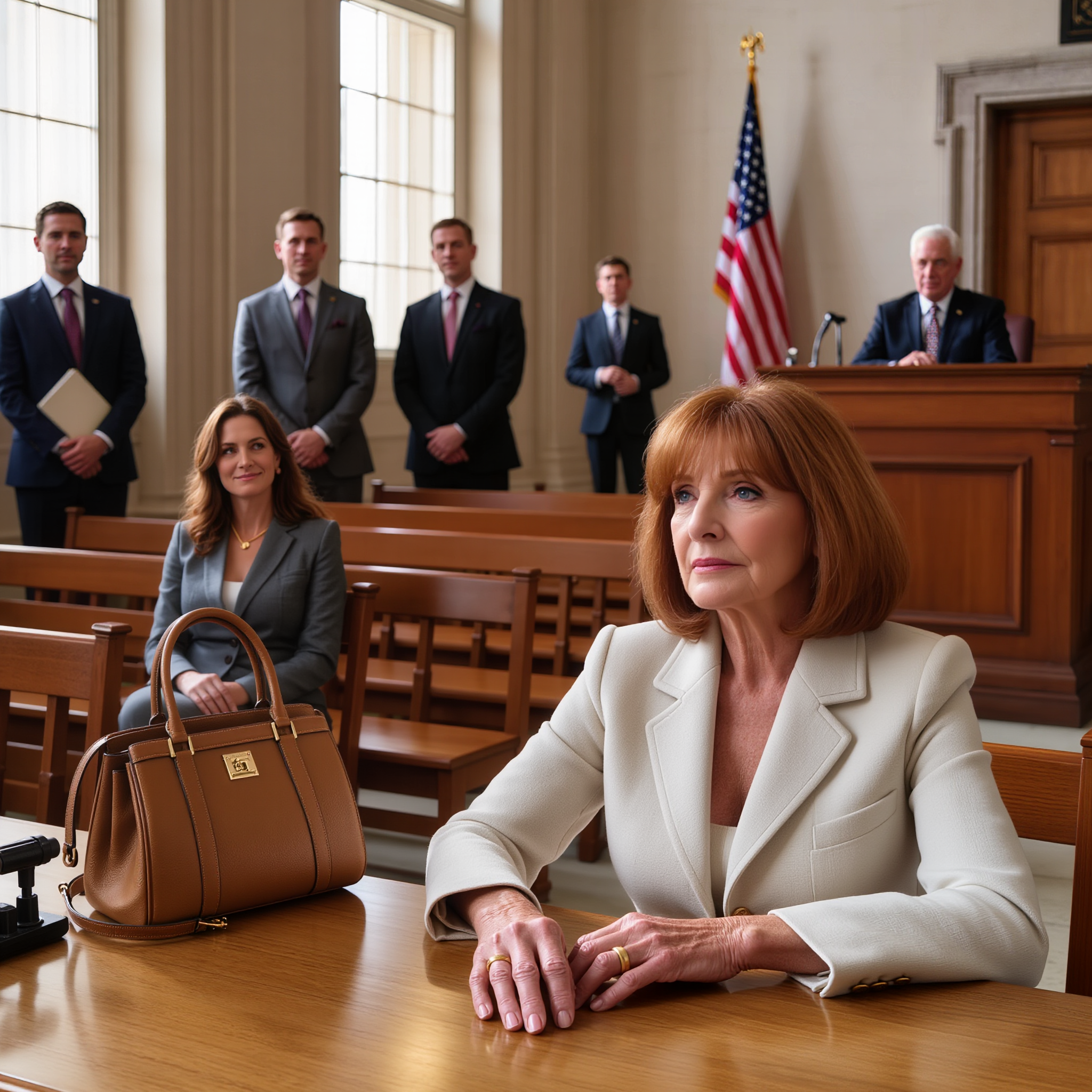 Mijn miljonair-echtgenoot liet alles aan mij na en niets aan onze dochter, en zij vatte dat op als een belediging die ze niet kon verwerken. Zij en haar man waren ervan overtuigd dat ik ergens over moest liegen, dus sleepten ze me voor de rechter. Ze beweerden dat ik zijn handtekening had vervalst en op oneerlijke wijze de erfenis had bemachtigd. De ochtend dat ik de rechtszaal binnenliep, glimlachten ze alsof ze al gewonnen hadden en lachten ze de ‘gewone huisvrouw’ in degelijke schoenen uit. Toen keek de rechter op, verstijfde volledig en zei zachtjes: ‘Bent u het echt?’ De zaal verstomde in één adem, en toen begreep ik iets angstaanjagend duidelijk: ze hadden geen idee wie ik werkelijk was.