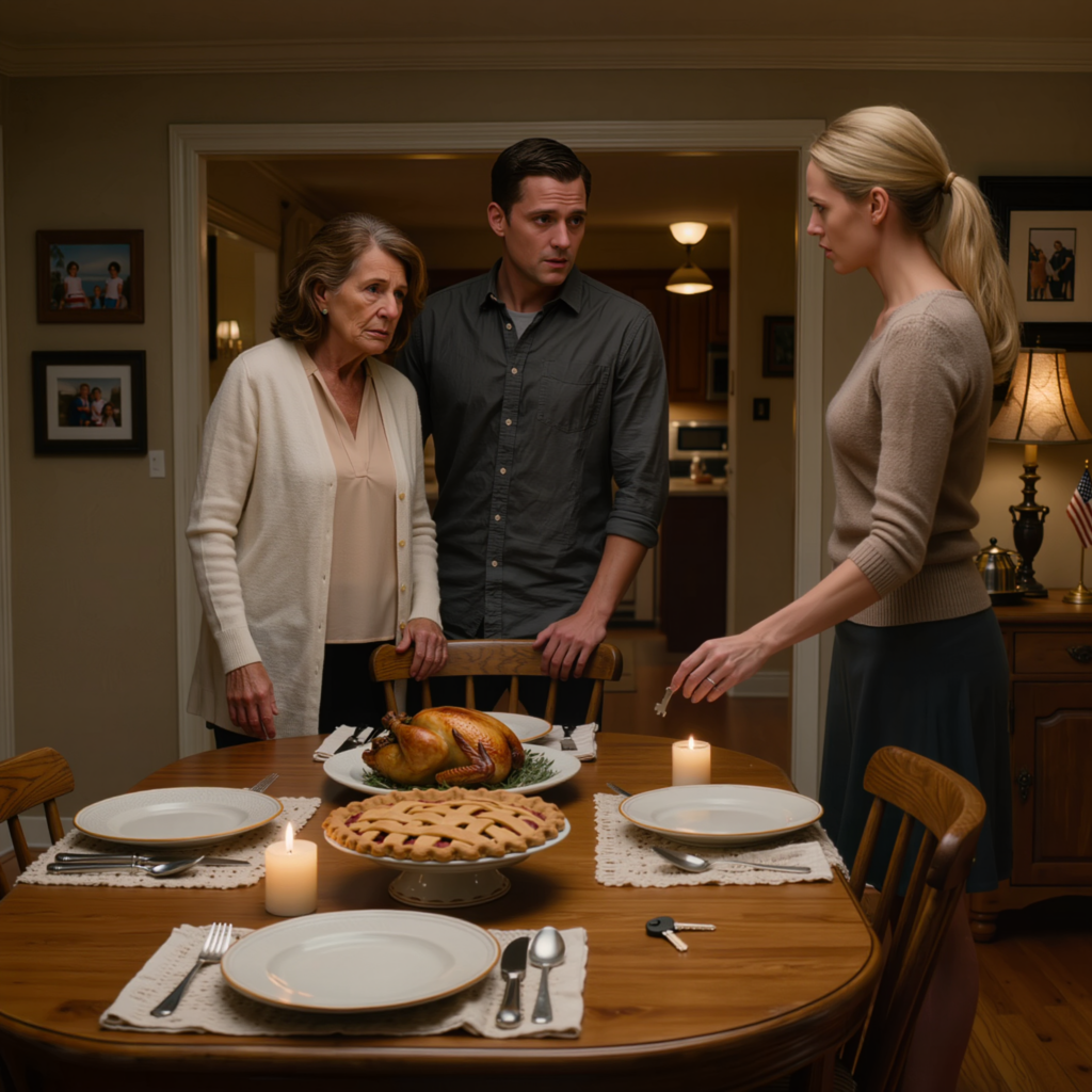 Op een avond nodigde mijn zoon me uit voor het avondeten. Zodra ik binnenkwam, stond er al een extra plaats aan tafel… voor mijn man – de man die twee jaar geleden was overleden. Ik vroeg waarom. Mijn zoon probeerde kalm te blijven, maar zijn handen trilden nog steeds een beetje toen hij zei: “Mam, er is iets wat we je nooit verteld hebben.”