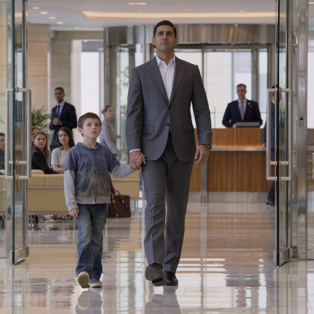 Hij lachte om de jongen met de afgetrapte sneakers – toen gingen de glazen deuren open.