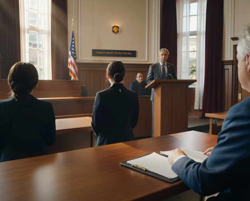 Mijn vader sprak namens mij in de rechtbank, totdat de rechter zei: “Meneer… u wist niet dat zij van de militaire juridische dienst is?”