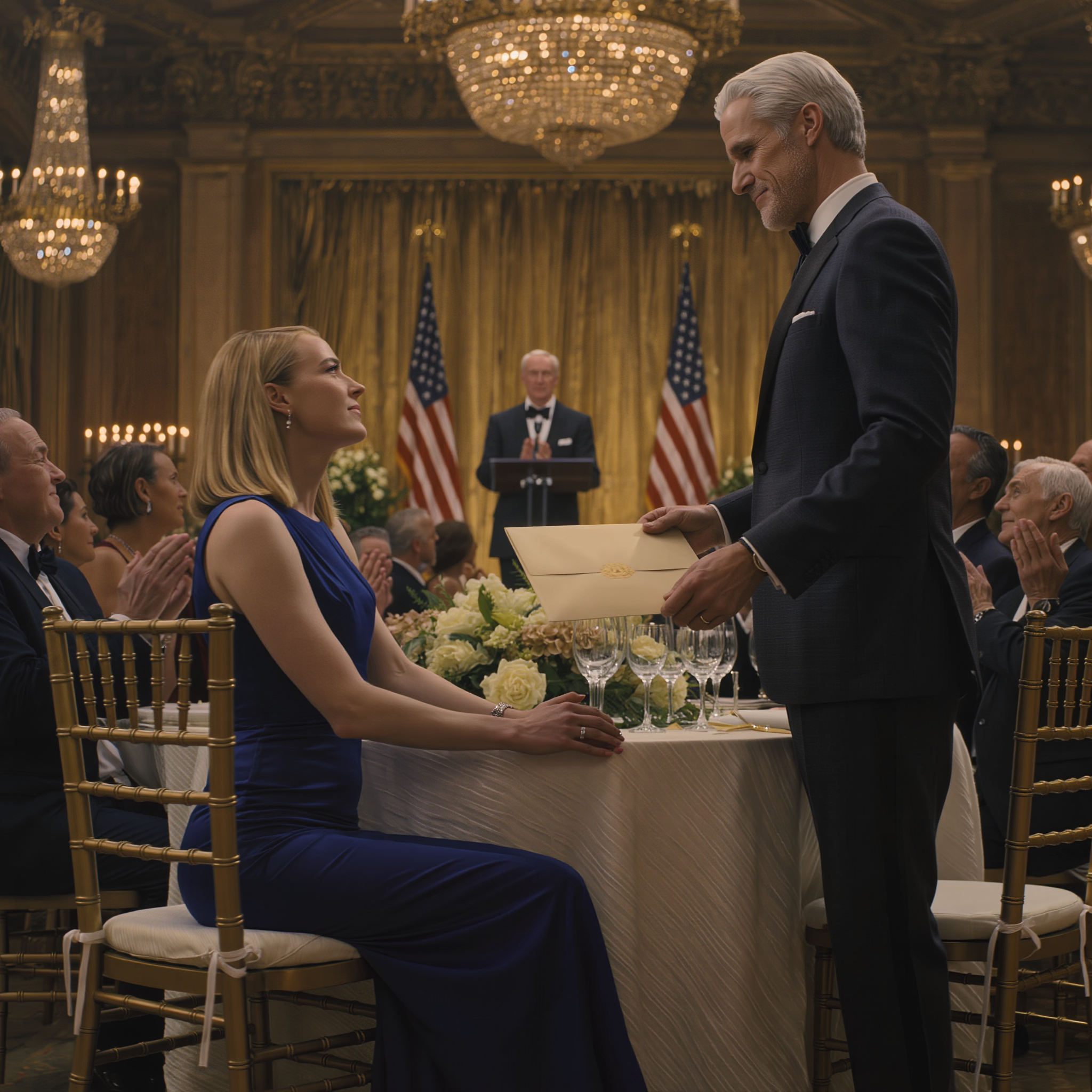 Mijn hele leven hebben mijn ouders me bestempeld als ‘de reserve’ en alles op alles gezet voor de Harvard-droom van mijn zus. Tijdens haar afstuderen beloofde mijn vader haar een Tesla en een landgoed van 13 miljoen dollar, alsof ik er niet eens was. Toen kwam er plotseling een vreemde naar mijn stoel, drukte een envelop in mijn handpalm en zei: ‘Lees eerst pagina twee.’