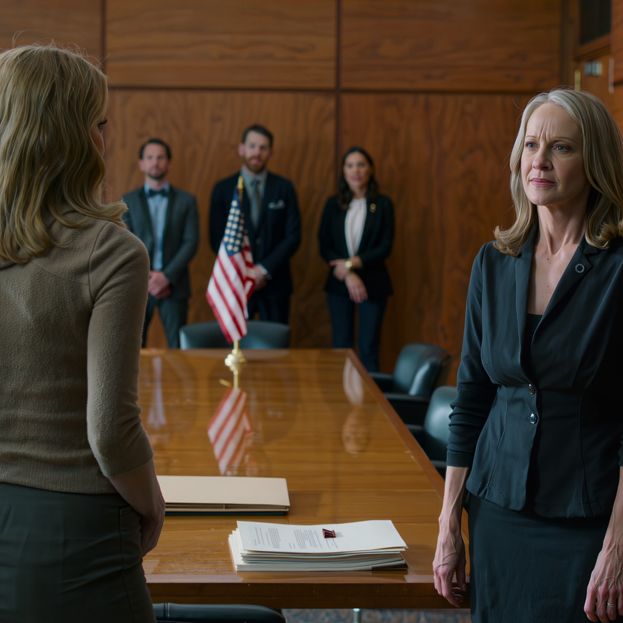 Tijdens de voorlezing van het testament op Main Street kneep mijn moeder in mijn arm en bedreigde me – toen bracht de advocaat een amendement ter sprake dat drie dagen eerder was ingediend… en op dat exacte moment wist ik dat mijn moeder niet zo “zelfverzekerd” was als ze zich tot dan toe had voorgedaan.