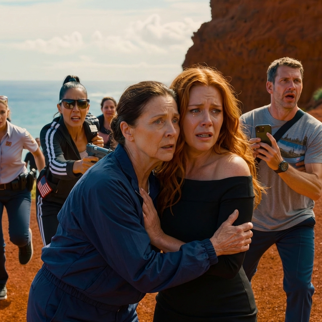 Ik kwam aan op het vliegveld om met mijn dochter te reizen. Een immigratieambtenaar greep me plotseling vast en fluisterde: “Doe alsof ik je vasthoud en zwijg.” Ik dacht dat hij een grapje maakte, maar hij hield een FBI-badge omhoog en zei: “Er is geen tijd te verliezen.”