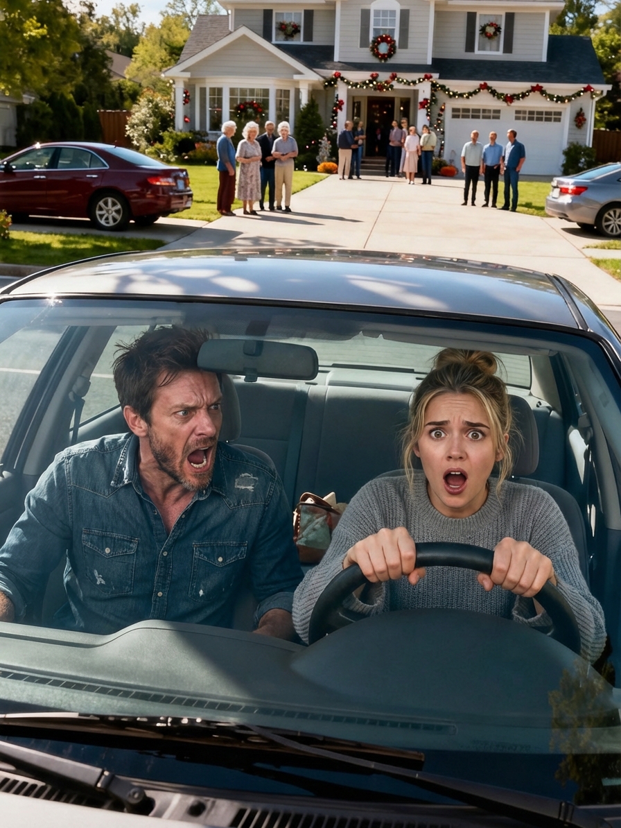 ‘Draai de auto om. NU,’ fluisterde mijn man. Ik besloot hem te vertrouwen en dat heeft ons gered…