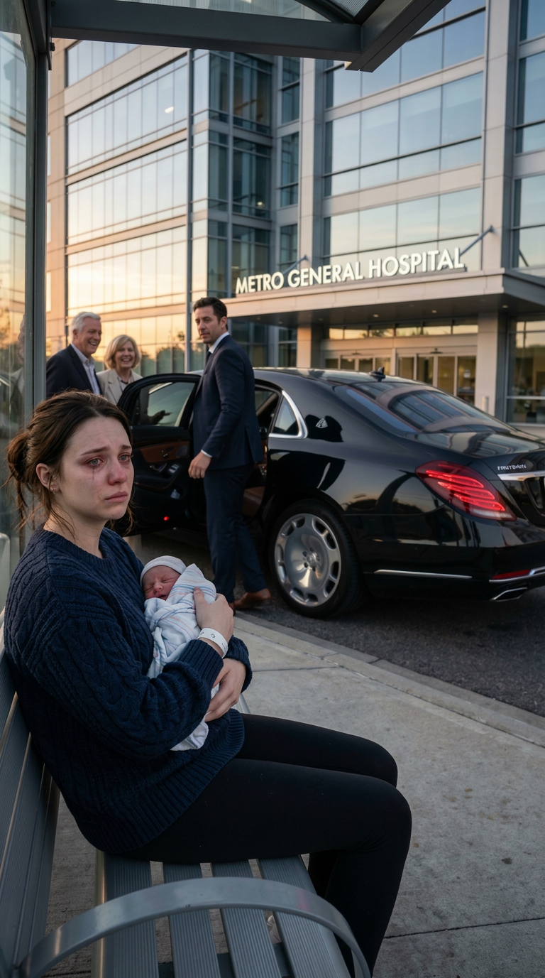 Ik was net bevallen toen mijn man me recht in de ogen keek en zei: “Neem de bus naar huis. Ik ga met mijn familie hotpot eten.” Twee uur later klonk zijn trillende stem aan de telefoon: “Claire… wat heb je gedaan? Alles is weg.” Hij dacht dat me in de steek laten het wreedste was wat hij kon doen. Hij had geen idee dat aan het einde van die avond zijn hele familie erachter zou komen wie ik werkelijk was…