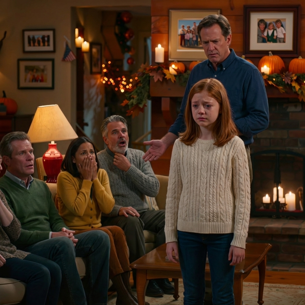 Mijn vader gaf me huisarrest voor dertig familieleden tijdens Thanksgiving, en iedereen lachte – maar de volgende ochtend stond onze familierechtadvocaat voor zijn deur en stelde hem een ​​vraag waardoor het hele huis stil werd.