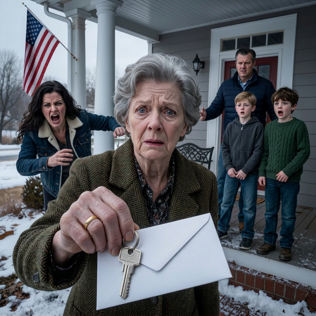 Mijn dochter zegde mijn kerstuitnodiging af en zei: “Mam, je past niet op dit feest. Kom niet. Je bent alleen maar een last.” Ik zat daar verbijsterd naar mijn telefoon te staren. Toen heb ik al haar betalingen en haar autolease stopgezet. Twintig minuten later, toen de deurwaarder arriveerde, begon ze te schreeuwen.