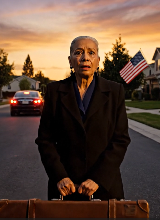 Efter min mands begravelse kørte min datter mig ned ad en støvet landevej og sagde: “Mor, kom herud. Huset og forretningen er min nu.” Jeg stod i støvet og knugede min taske, mens hun kørte væk uden at se sig tilbage. Ingen telefon. Ingen penge. Og det var da jeg indså, at jeg ikke var alene. Jeg var fri … men hun havde ingen idé om, hvad jeg havde bygget op før hendes fars død.