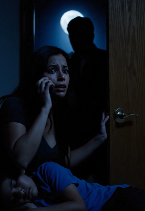 Klokken 2 om natten, mens jeg var hjemme hos min søster med min 4-årige søn, råbte min mand ud af ingenting. Han skreg: “KOM UD NU. Ti stille!” Mine hænder rystede. “Hvad sker der?!” gispede han. “Bare gå – lad ikke nogen se dig!” Jeg greb fat i min søn og sneg mig hen mod soveværelsesdøren. Men i det øjeblik jeg vred håndtaget … løb mit blod koldt. Den var låst … udefra.