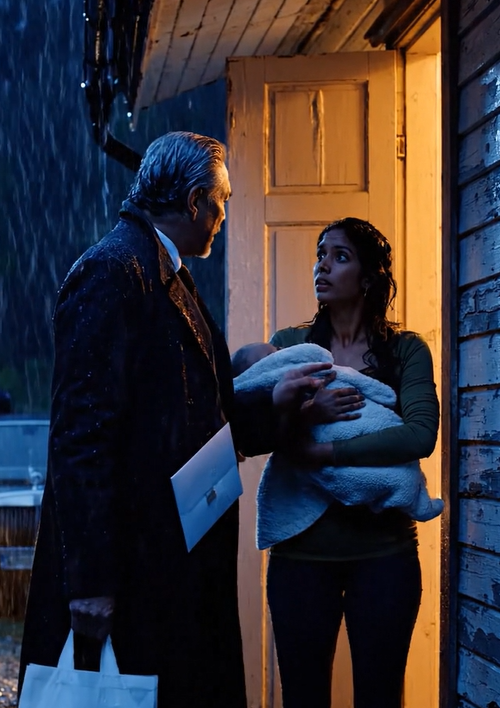 En ung kvinde, der kæmpede med at få hjælp, sendte ved en fejl en sms til en milliardær, hvor hun tiggede om kun 50 dollars for at købe modermælkserstatning til sin baby. Men i stedet for at svare, kom han til hendes dør midt om natten. Hendes hjerte var lige ved at stoppe. Hun troede, hun var i fare … indtil han afslørede den virkelige grund til, at han kom. Og slutningen? Helt uventet.