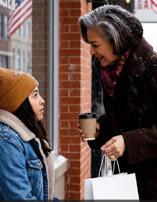 Min søn fortalte mig, at jeg ikke var velkommen til hans julemiddag, da han påstod, at hans kones velhavende familie ville føle sig utilpas omkring en fattig kvinde som mig. Jeg sad på en café og brugte mine sidste 10 dollars på at købe en kaffe til en hjemløs kvinde, der rystede af kulde. Da hun gik væk, gav hun mig et stykke papir. Jeg gik i panik, da jeg læste det…