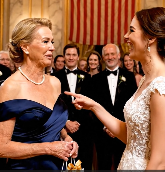 Ved min søns bryllup i Virginia introducerede hans nye kone mig for sine velhavende forældre som “familiens pinlige” og lod hele rummet grine – indtil hendes far stirrede på mig, blev bleg og gispede over, at han kendte mig fra et bestyrelseslokale med høje indsatser for opkøb, mens han spurgte, om jeg var den anonyme investor, der købte hans virksomhed. Jeg er Emily Turner, og jeg har brugt femten år på at blive strategisk ubemærkelsesværdig.