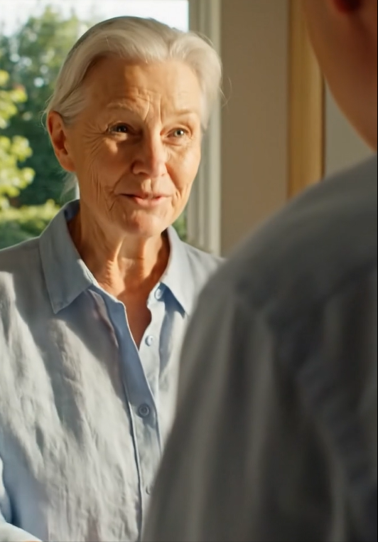 “Jeg behøver ikke hjælp, Derek,” sagde jeg til min søn, da han skubbede en manilamappe hen over mit køkkenbord, som om det var dessert efter søndag aftensmad. Han smilede det tålmodige lille smil, som folk gemmer til gamle kvinder, den slags der siger: “Gør hende humoristisk for nu, vi tager os af de rigtige beslutninger senere.”