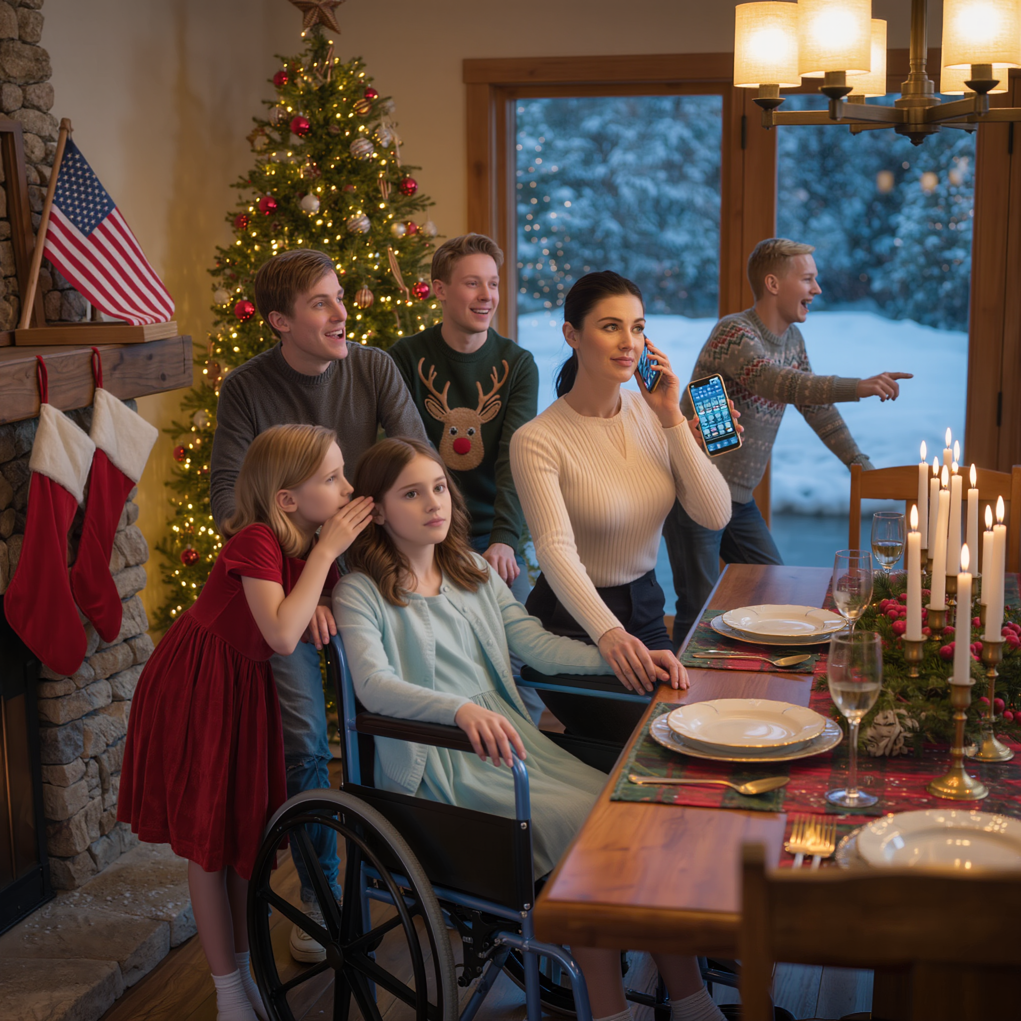 ‘Iedereen weet dat ze het faket!’ Op eerste kerstdag stond mijn zus op, wees naar mijn twaalfjarige dochter en fluisterde. Toen griste haar nicht de rolstoel weg en lachte: ‘Sta op en loop!’ De handen van mijn dochter trilden. De hele kamer barstte in lachen uit. Ik huilde niet. Ik belde. Vijf minuten later was het muisstil in de kamer.