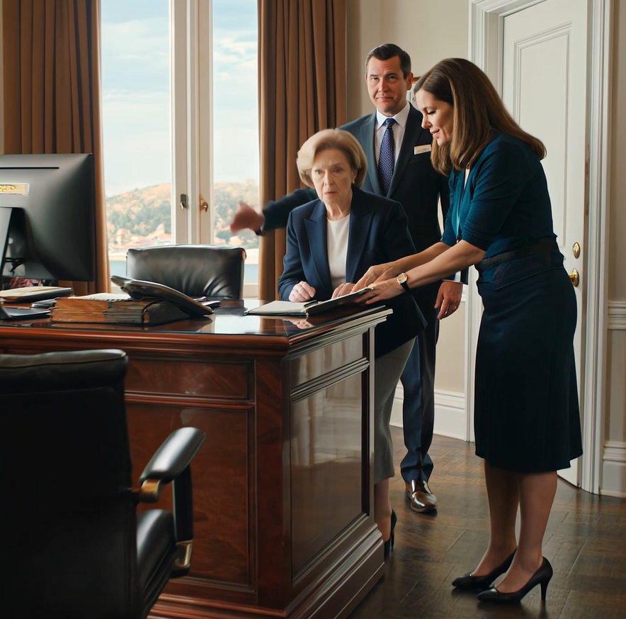 Mijn zoon vertelde de bankmedewerker dat ik “in de war” was en probeerde mijn hand naar een formulier te leiden – toen sloot de vrouw achter de balie de map, stuurde hem weg alsof hij een vreemde was, en in dat ene stille moment realiseerde ik me dat mijn kinderen me niet beschermden… ze positioneerden zichzelf