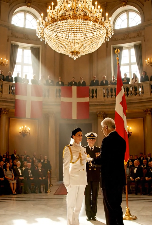 „Hvem er hun?“ hviskede min søster. Lokalet rejste sig i applaus. Generalen smilede: „Velkommen, kaptajn Grace Hunter, yngste Navy SEAL-kommandør, vores højeste ære.“ Min søsters ansigt blev blegt. MINE FORÆLDRE KUNNE IKKE trække vejret.