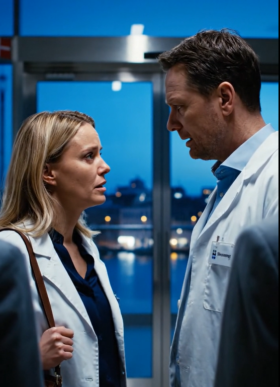 “Kom ikke til juleaften. Min kæreste er kirurg. Hvis du var der, ville det ødelægge min historie.” Mine forældre forblev tavse. Jeg sagde: “Okay.” Den 27. december ankom hendes kæreste til hospitalet for en konsultation. Chefafdelingen fulgte ham til mit kontor. Da han så Fortune-forsiden med teksten “Healthcare Tech CEO” på min væg … BEGYNDTE HAN AT SKRIGE, FORDI … =